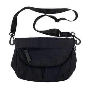 Lululemon Black Crossbody Bag | Nylon/Polyurethane | OS